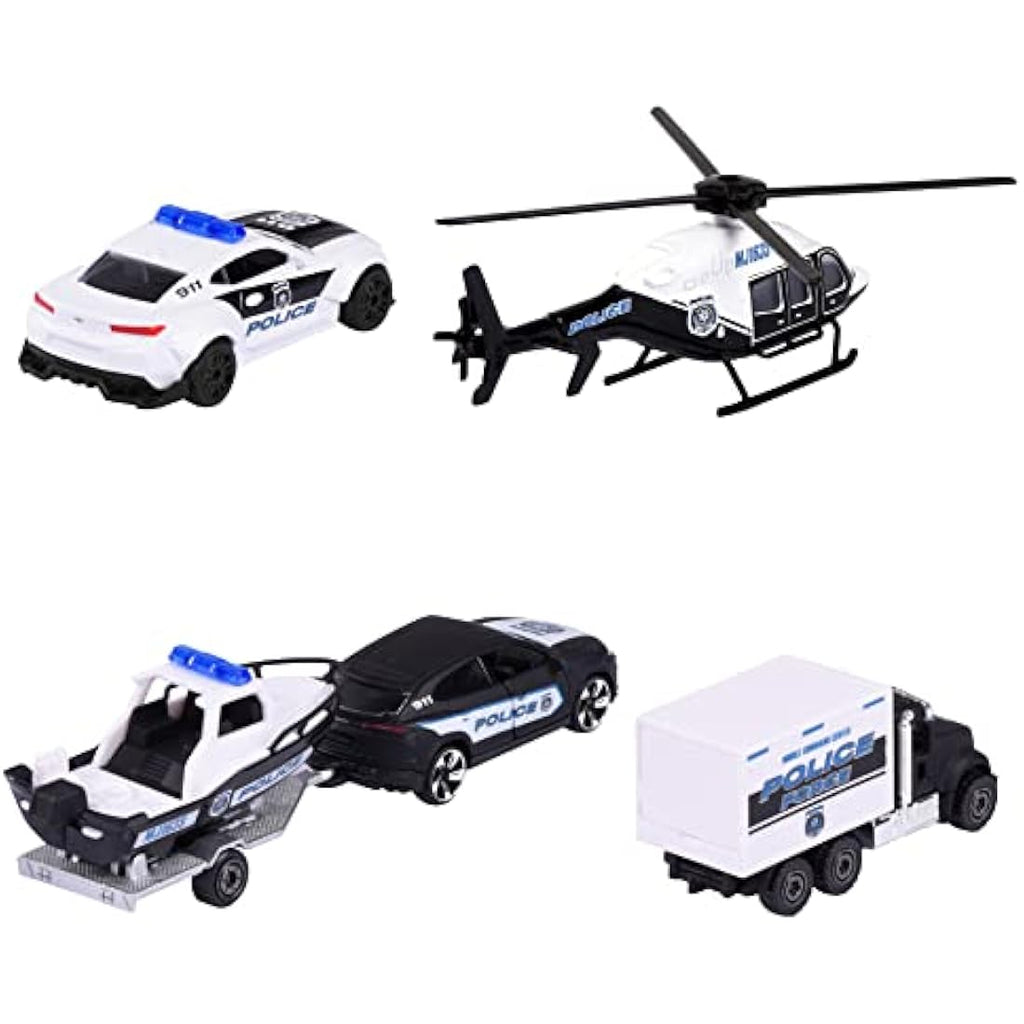 Majorette Porsche Police Force 4-Car Diecast Vehicle Gift Set