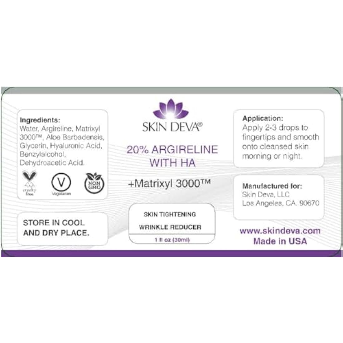 Jolof Store 20% Argireline Serum with Matrixyl 3000 & Hyaluronic Acid