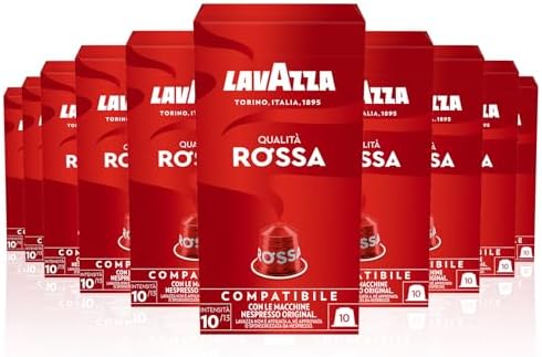 Lavazza Qualità Rossa Nespresso Compatible Capsules - 100 Pack