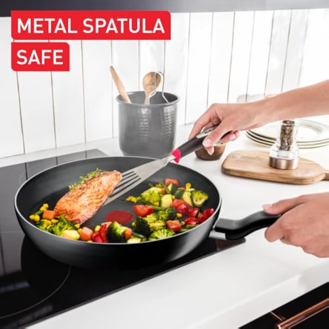 Tefal Titanium Essential Non-Stick Frying Pan – 30cm Metal Safe
