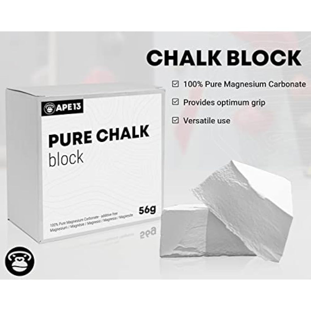 APE13 Boulder Chalk Bag Set – Includes Climbing Brush and Chalk Block