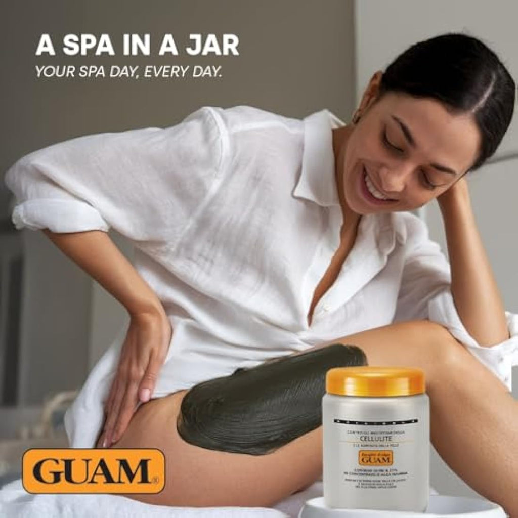 GUAM Seaweed Mud Anti-Cellulite Treatment – Hot Body Mask for Legs, 500g