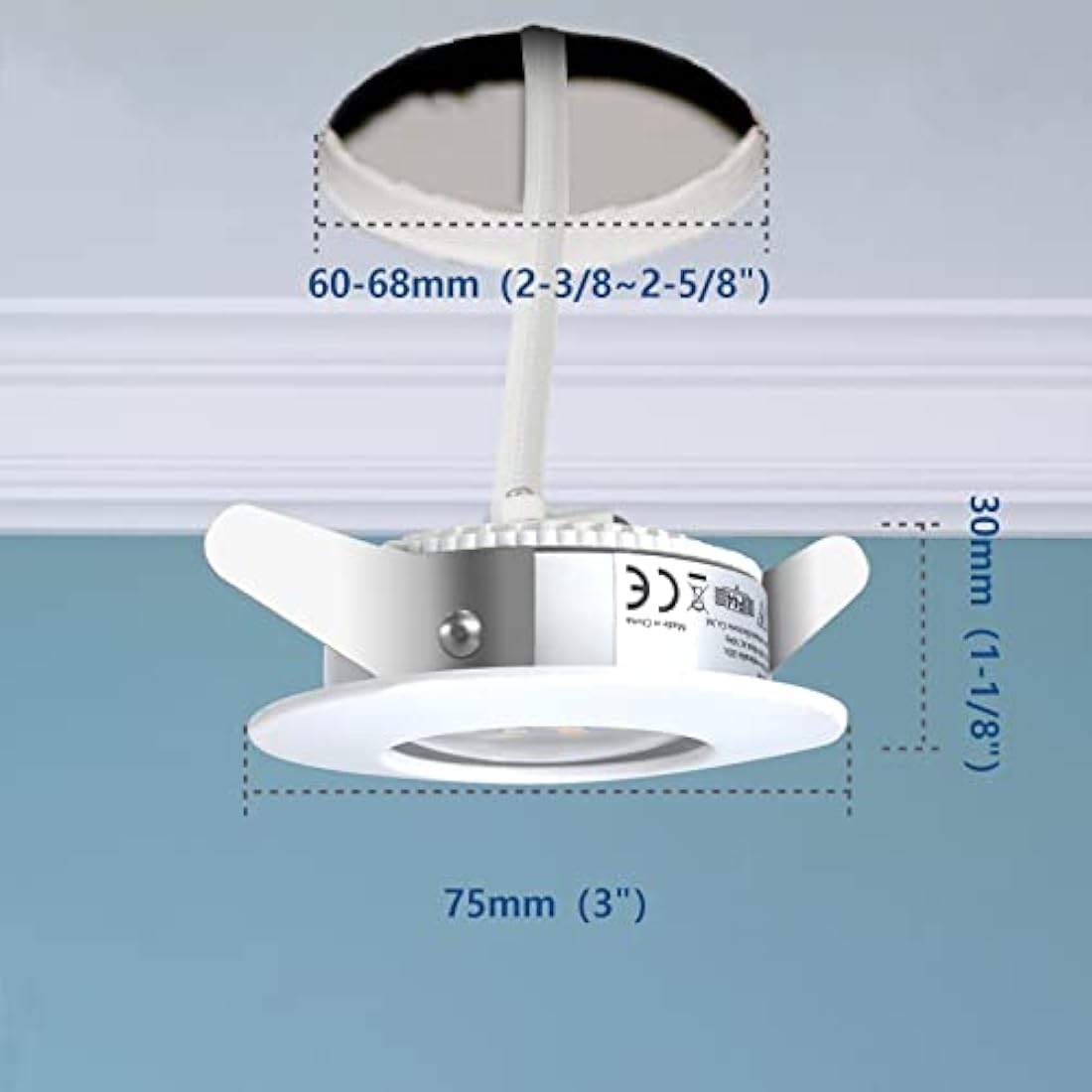 HiBay 10-Pack Ultra Slim LED Downlights | IP44 Waterproof 5W 6000K White