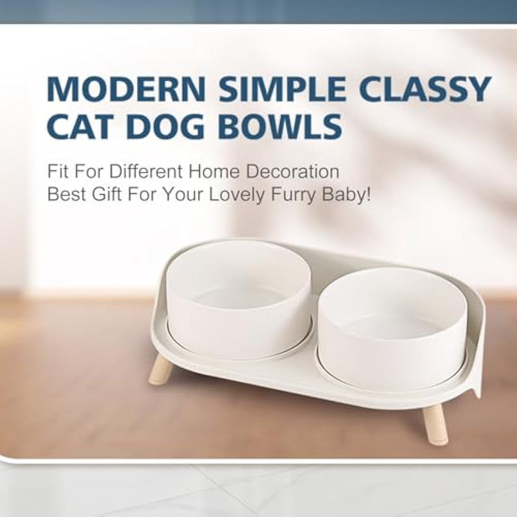 Elevated Ceramic Dog Bowls – Raised Non-Slip Feeding Station