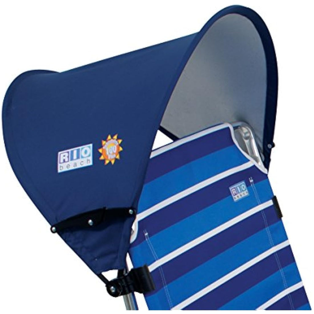 Rio Beach MyCanopy Personal Chair Sun Shade | SPF 100 UV Protection, Navy