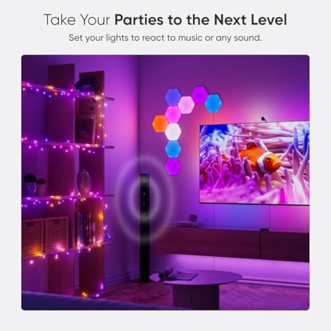Nanoleaf Matter Essentials 20M RGB LED Smart String Lights | 250 LEDs