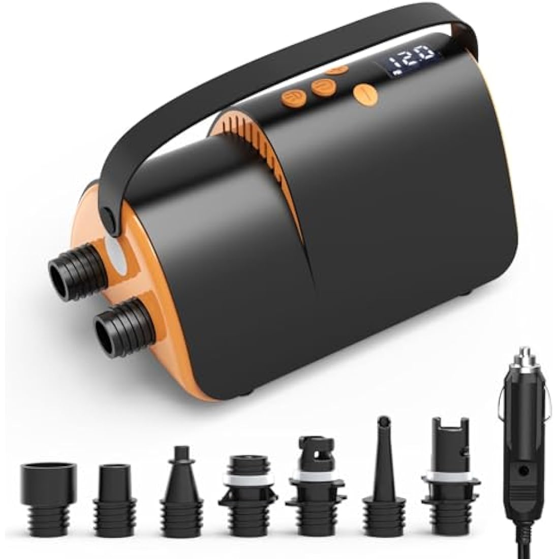 Accwork 20PSI Electric SUP Air Pump | 12V DC Portable Paddle Board Pump