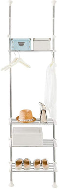 BAOYOUNI 4-Tier Over Toilet Storage Rack – Expandable Tension Pole Shelf