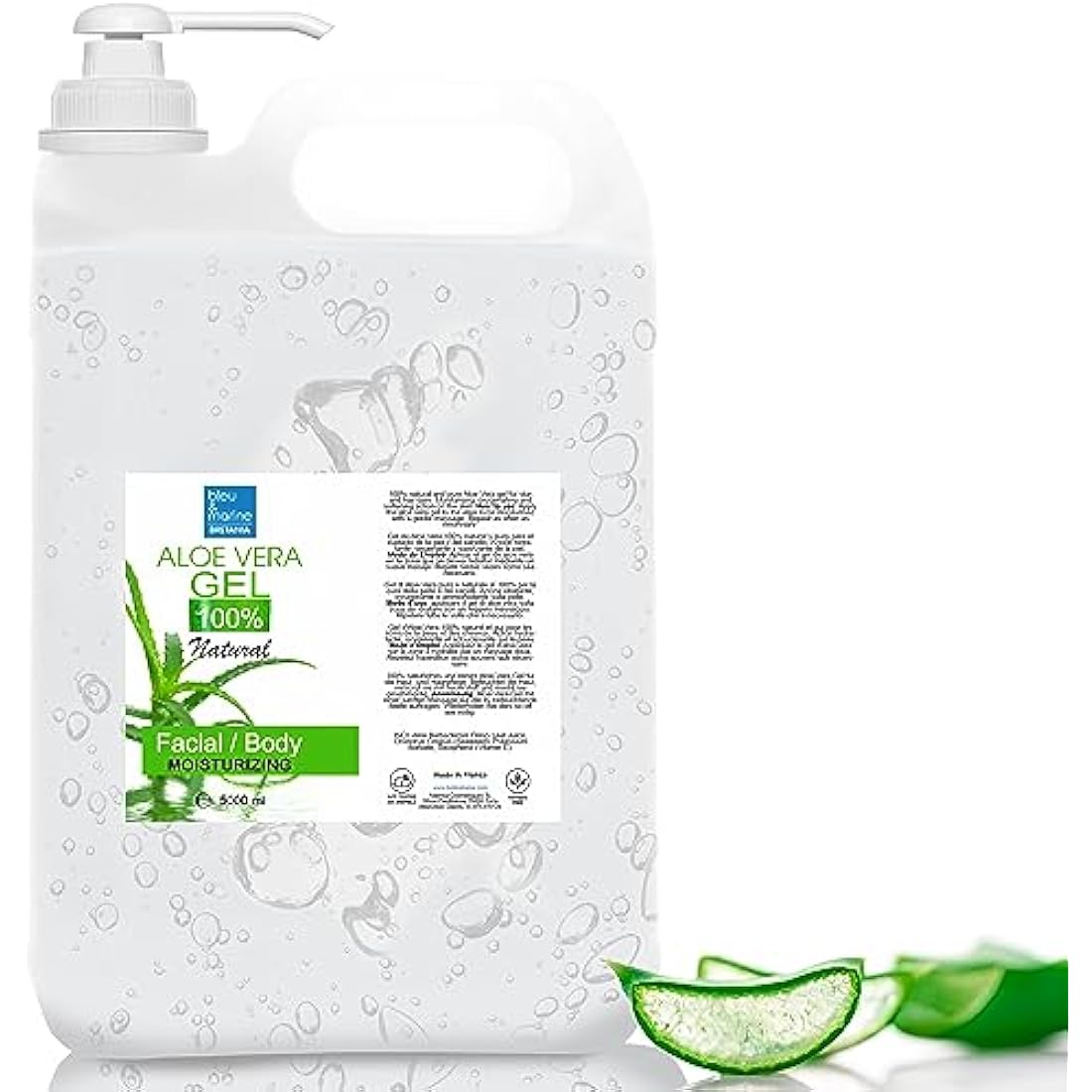 Pure Aloe Vera Gel – 100% Natural Organic Skin & Hair Care (5L)