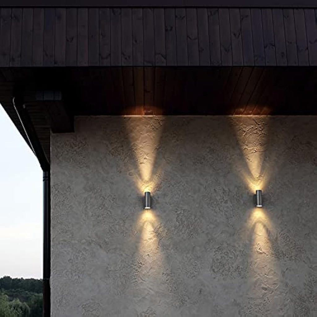 CELAVY Outdoor Wall Lights – IP65 Waterproof Modern Up Down Sconce, Grey
