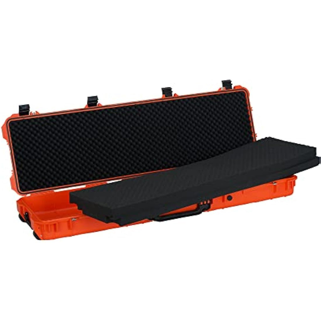MEIJIA Waterproof Rolling Rifle Case with Customizable Foam – 38 Inch