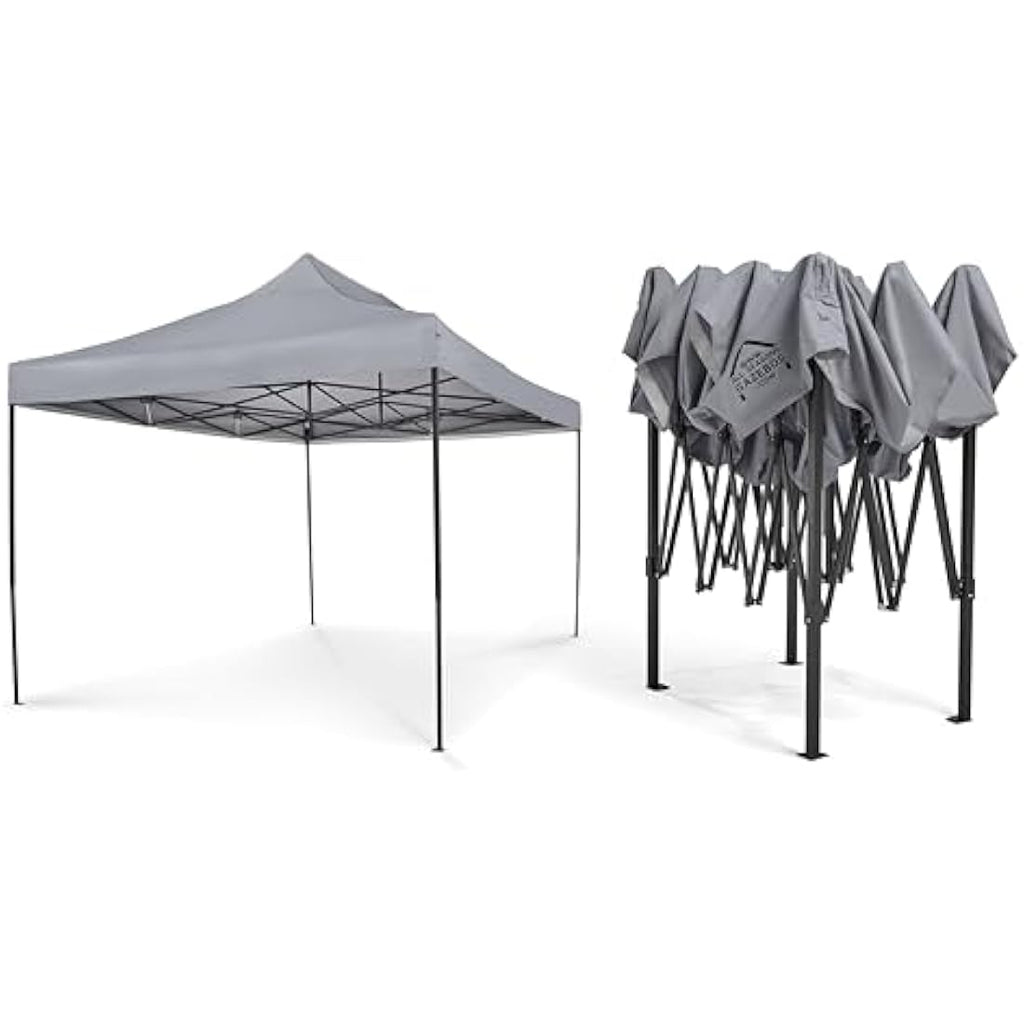 All Seasons Gazebos 3x4.5m Waterproof Pop Up Gazebo – Metallic Grey