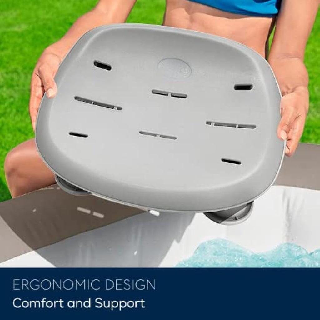 Lay-Z-Spa Adjustable Hot Tub Seat | Weighted Universal Spa Seat - Grey