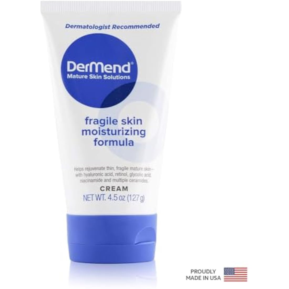 Dermend Fragile Skin Moisturizing Cream for Mature Skin - 4.5 Oz