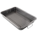 Chef Pomodoro Nonstick Carbon Steel Roasting Pan with Rack, 16 x 11-Inch