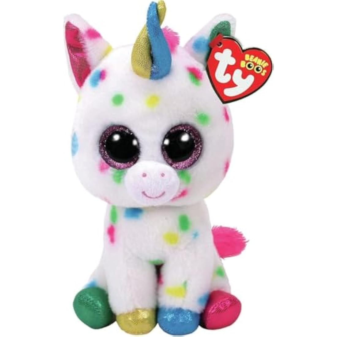 Ty Beanie Boos Harmonie Unicorn Plush Toy – Retro Style Stuffed Animal
