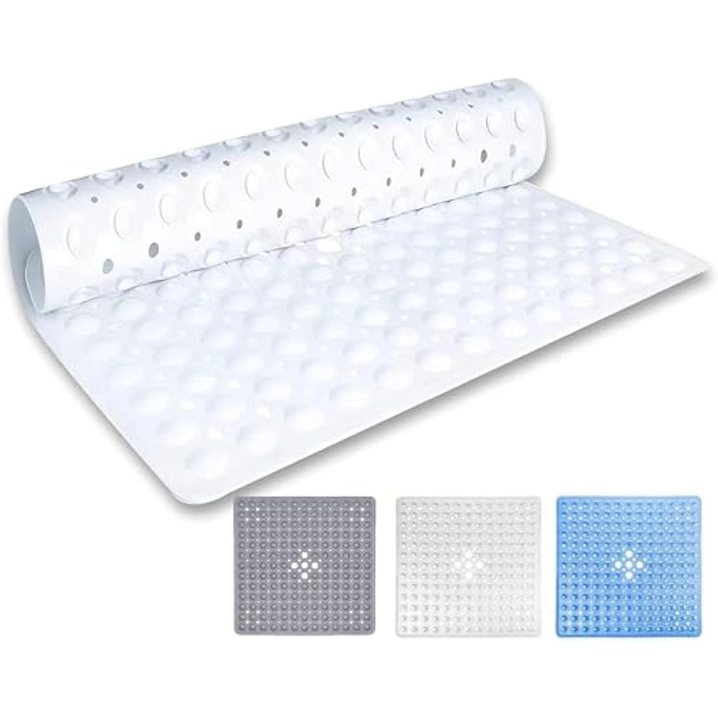 Jolof Store Non-Slip Square Shower Mat – 53x53cm Anti-Mould PVC Rubber