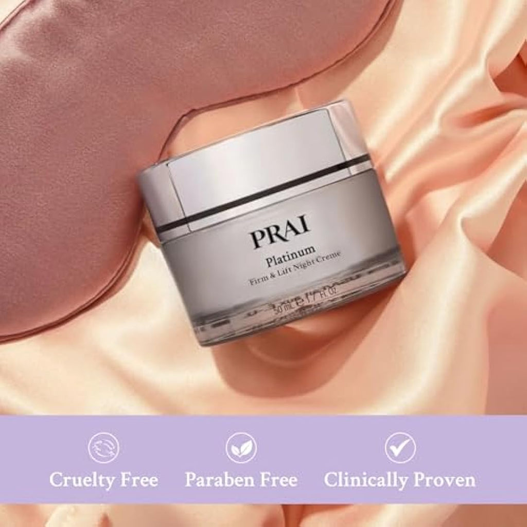 PRAI Platinum Firm & Lift Night Creme – 50ml Anti-Aging Moisturiser