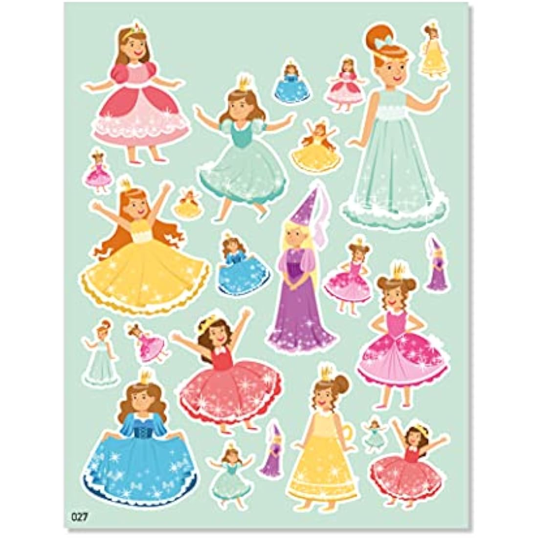 Princess Pocket Sticker Book | 5 Page Reusable Kids Stickers