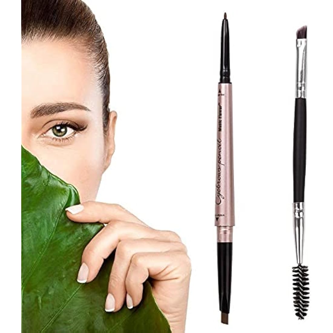Double Ended Eyebrow Pencil - Waterproof & Retractable