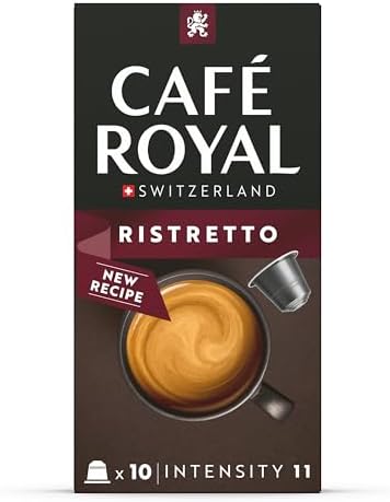Café Royal Ristretto – 100 Nespresso Compatible Recycled Aluminum Pods