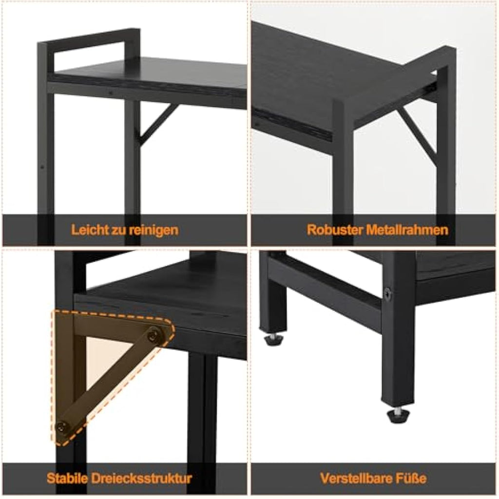 Livofloral Narrow Console Table – 2-Tier Industrial Entryway Table