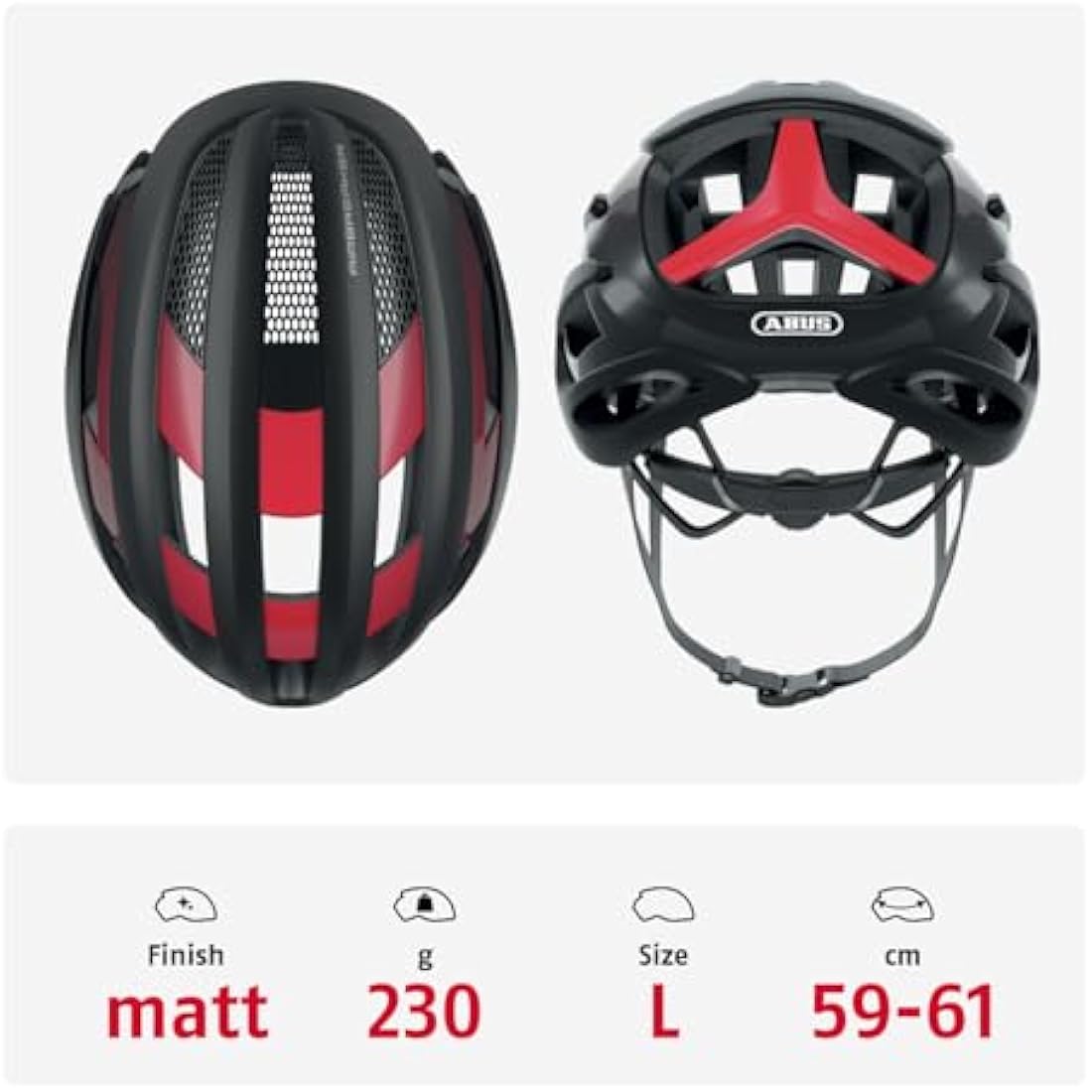 ABUS AirBreaker Road Bike Helmet – Lightweight Aerodynamic Cycling