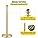 VEVOR Crowd Control Barriers | 4 Pack Gold Stanchions with Red Velvet Ropes
