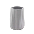 Gedy Ceramic Toothbrush Holder – Modern Gray Bathroom Organizer