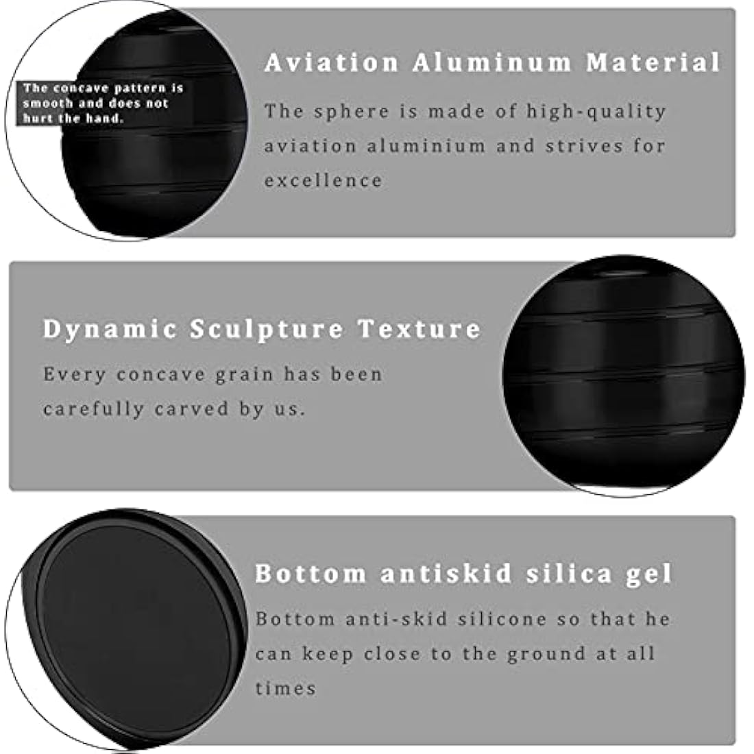 CaLeQi Kinetic Desk Toy – Metal Optical Illusion Rotating Stress Ball