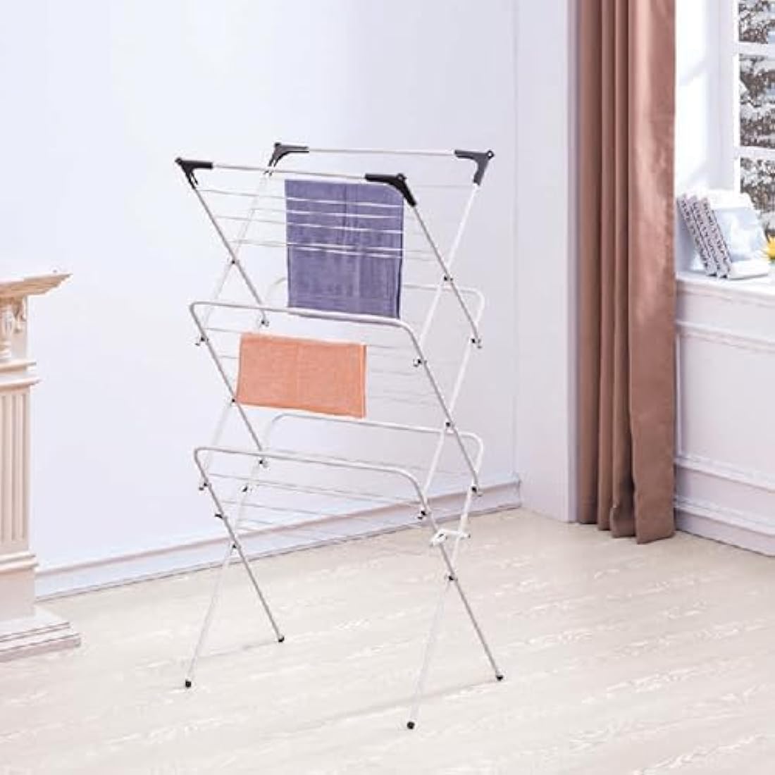Haden 3-Tier Foldable Clothes Airer – Lightweight Indoor Drying Rack