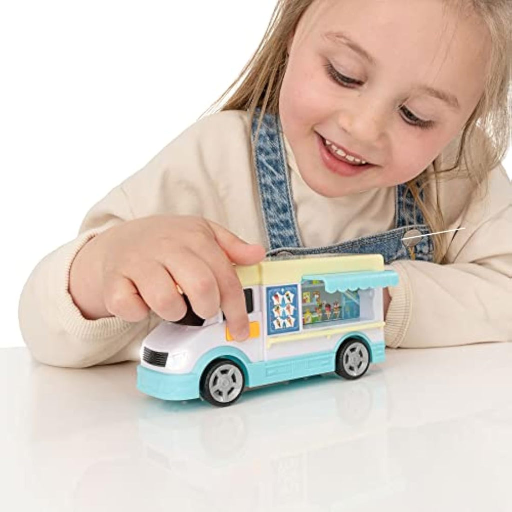Teamsterz Mighty Machines Ice Cream Van Toy with Light and Sound