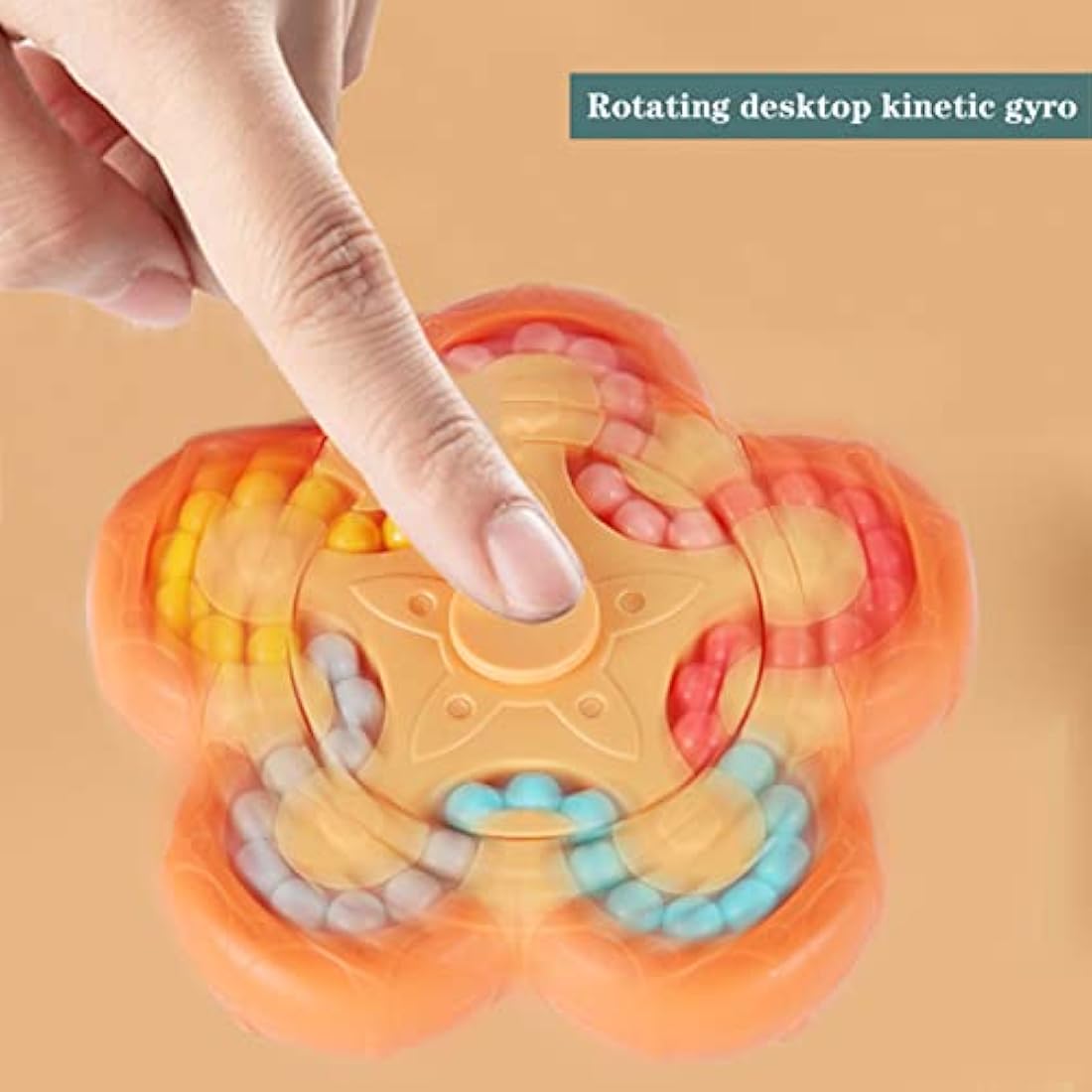 Magic Bean Rotating Cube | Fidget Spinner Puzzle Toy