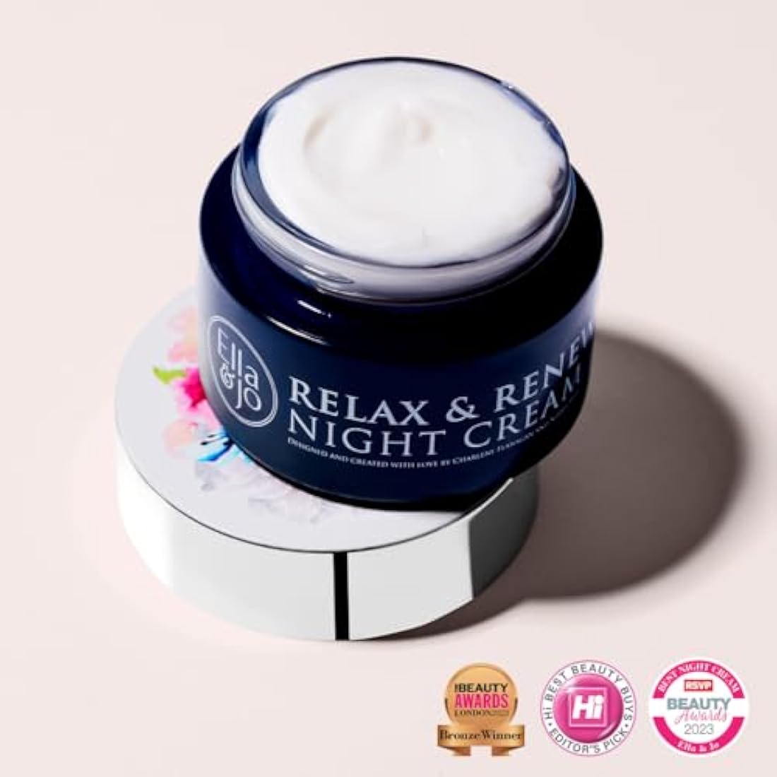 Ella & Jo Relax & Renew Night Cream – Anti-Aging Bakuchiol & Peptides 50ml