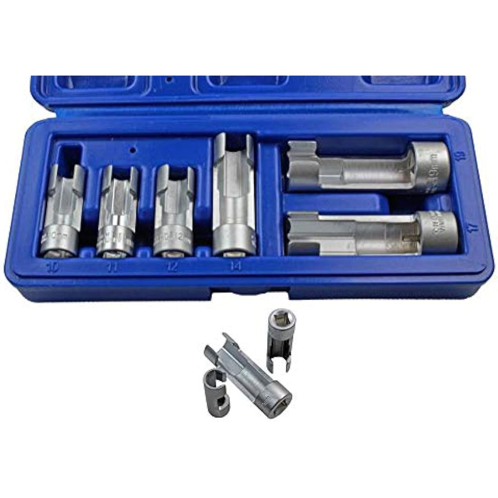 US PRO 6pc Slotted Socket Set 10-19mm for ABS and Sensor Access