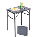 REDCAMP Small Folding Camping Table | Adjustable Height Aluminum Table
