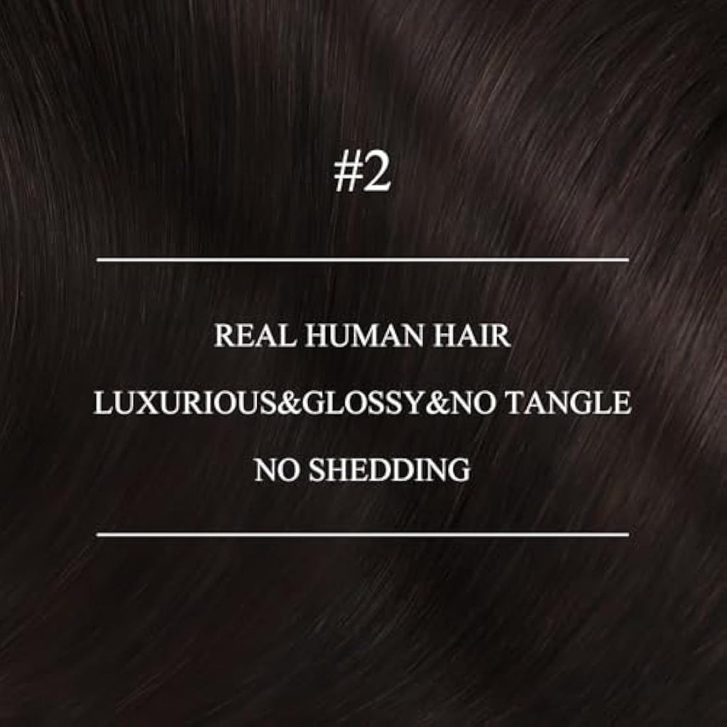 YoungSee 18" Nano Ring Hair Extensions | Dark Brown Real Human Hair 50g