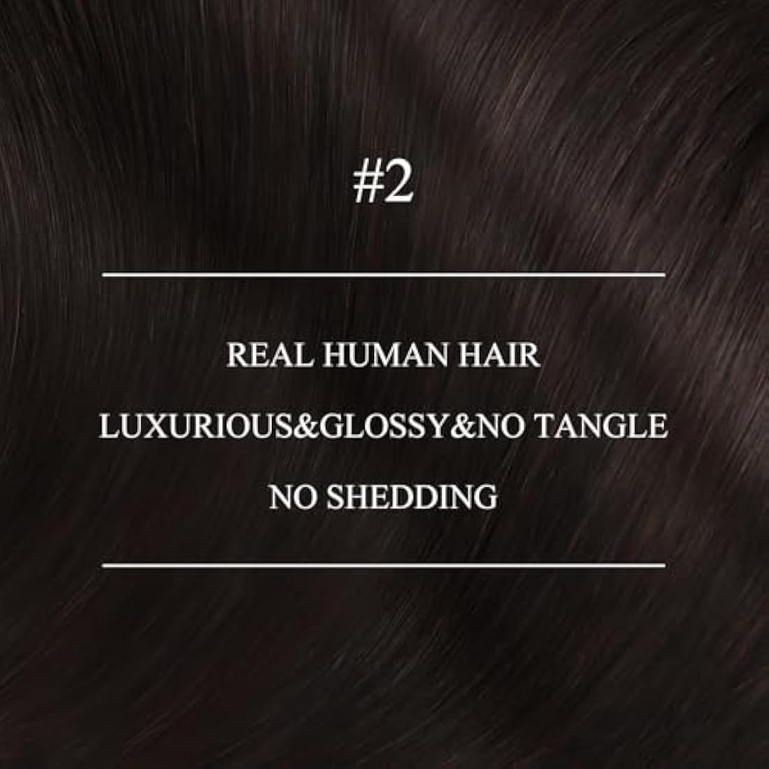 YoungSee 18" Nano Ring Hair Extensions | Dark Brown Real Human Hair 50g