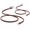 WOWLED 14 AWG Pure Copper Speaker Cable with Banana Plugs, 2 Pack | 13.12FT