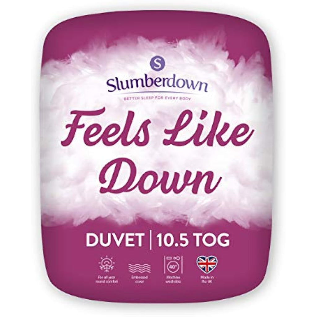 Slumberdown King Size Duvet | 10.5 Tog Ultra Soft All-Season Quilt
