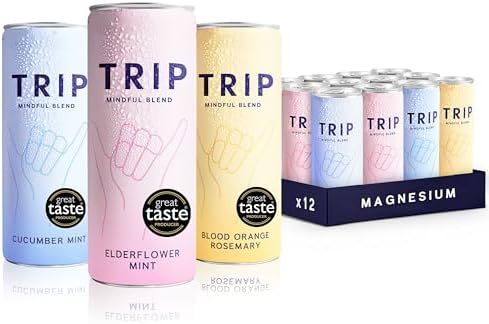 TRIP Mindful Blends Magnesium Sparkling Drink - Mixed Pack (12 x 250ml)