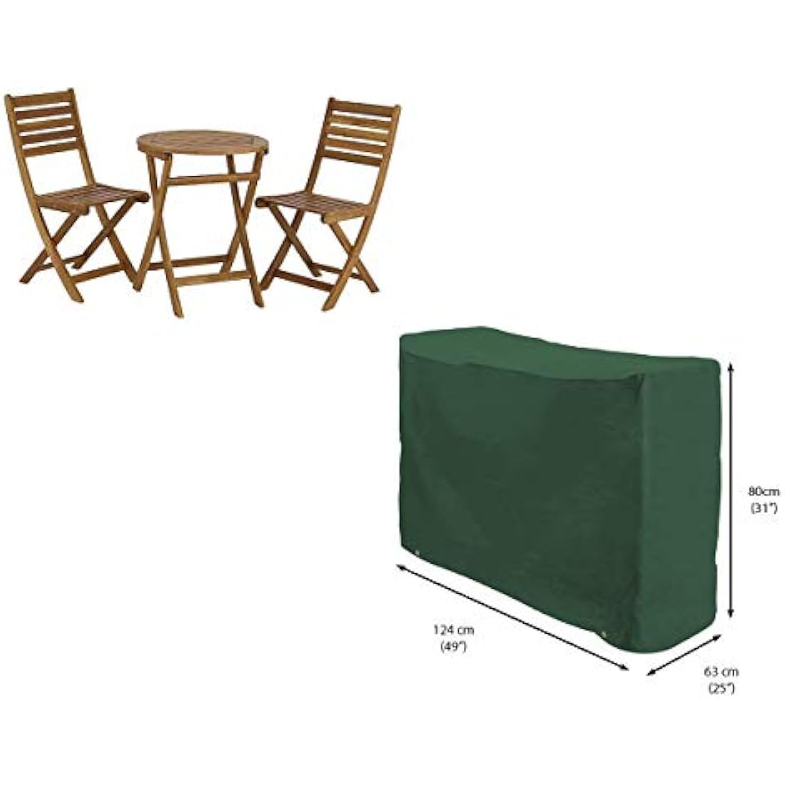 Bosmere Protector 6000 Bistro Set Cover – 2 Seat Waterproof Green