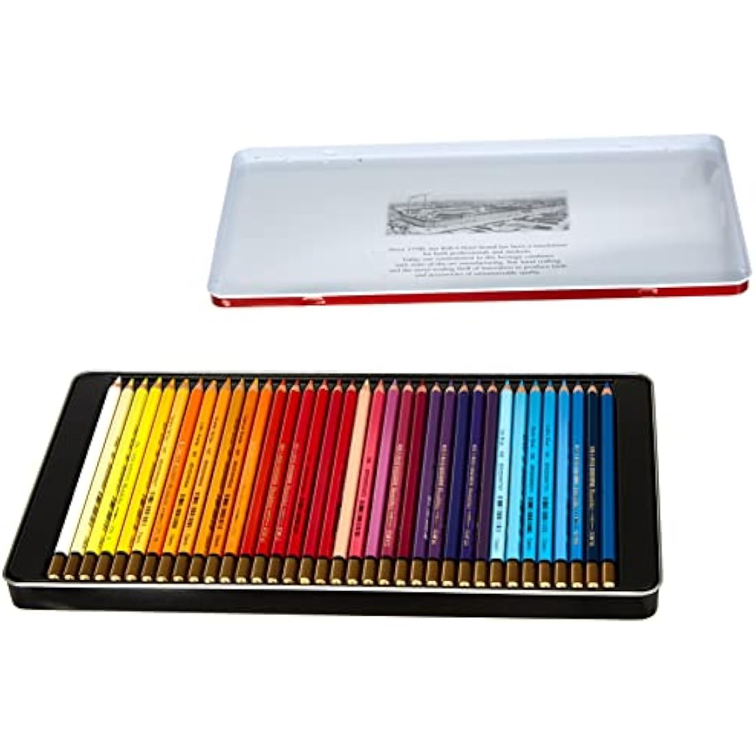 KOH-I-NOOR Mondeluz Aquarell Watercolor Pencils - Set of 72 Tin