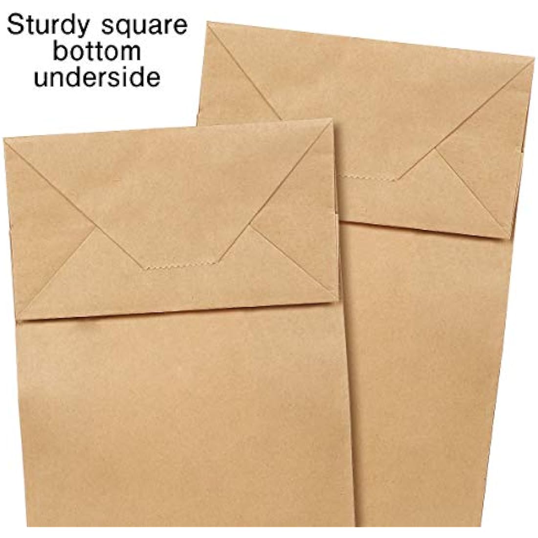 Gaoyong 100pcs Brown Kraft Paper Bags | Small Food Safe Gift Bags