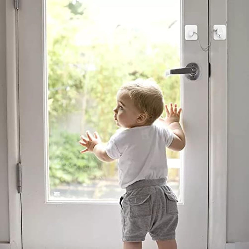 Jolof Store Refrigerator Door Locks | 2-Pack White Child Safety Latches