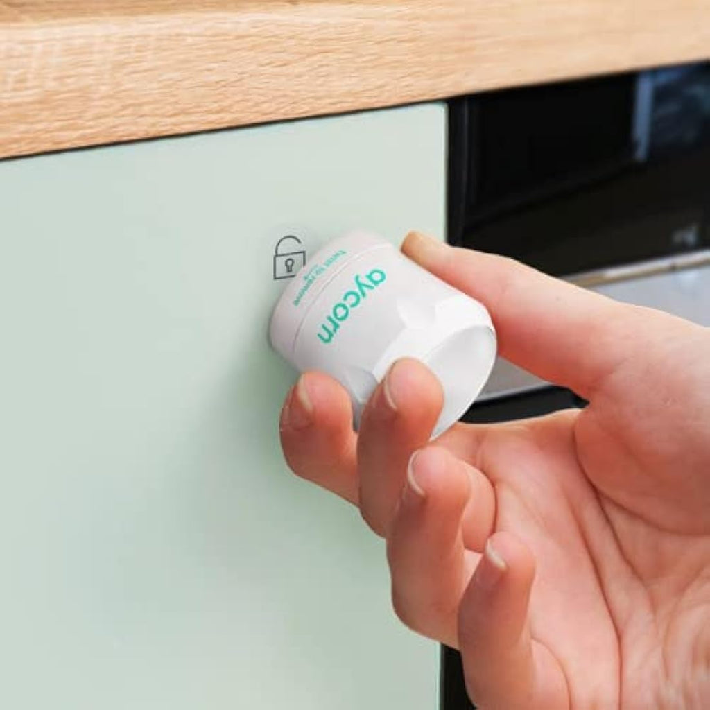Aycorn Magnetic Cupboard Locks | 10-Pack Child Safety Locks with 2 Keys