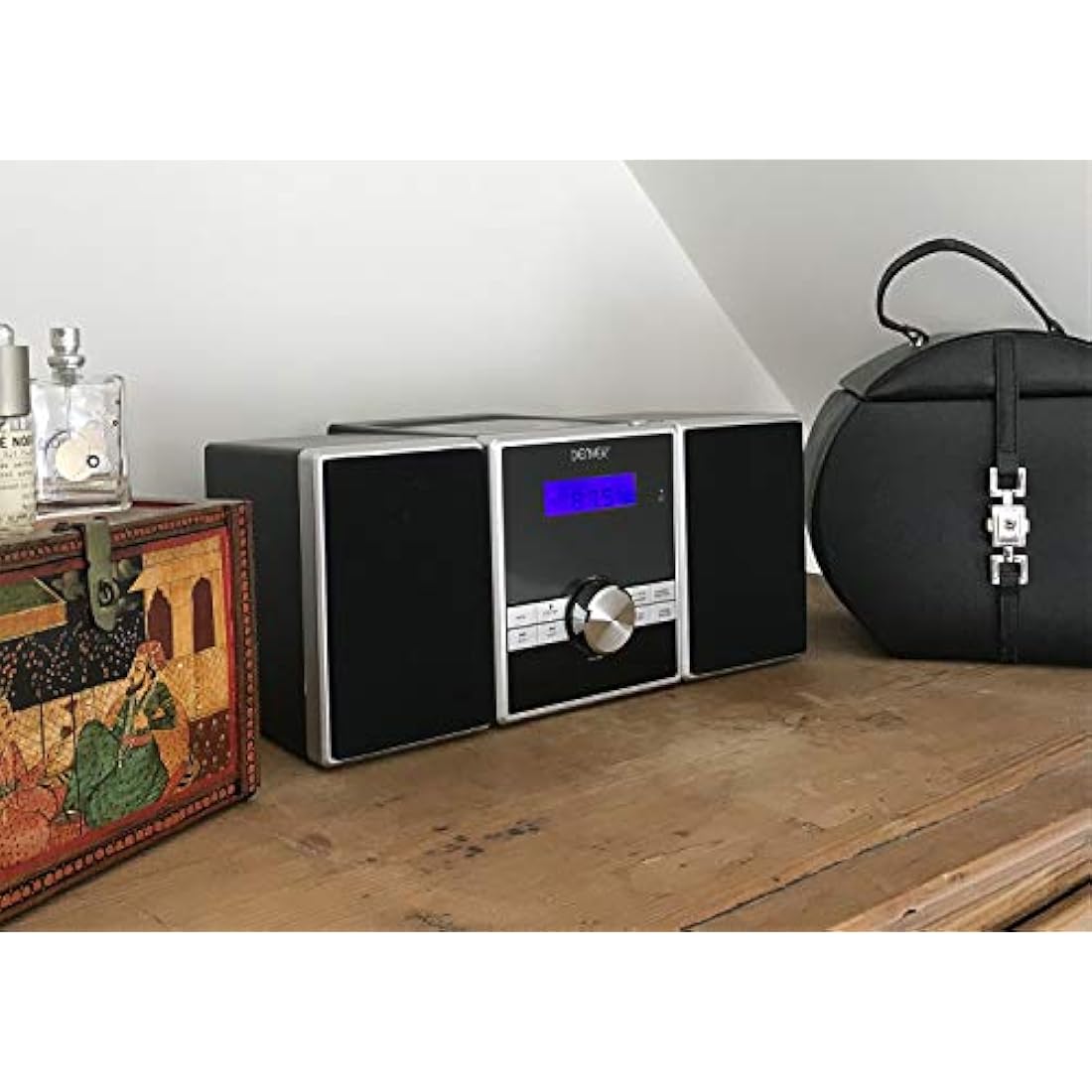 Denver MCA-230 Micro HiFi System | Compact CD Player with FM Radio & Clock
