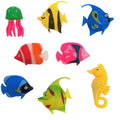 Jolof Store Artificial Tropical Fish & Jellyfish for Bubble Lamp - 8 Pack