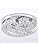 CXGLEAMING Modern Crystal Chandelier – 3-Color LED Moon Ceiling Light