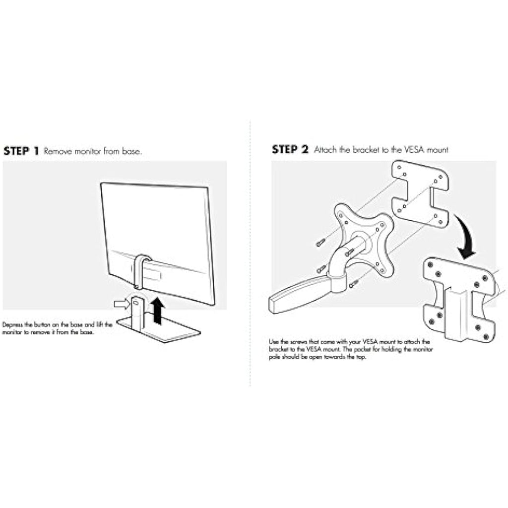 HumanCentric VESA Mount Adapter for AOC i2367F, i2757F, i2267F Monitors